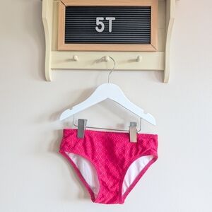 Vibrant Pink Kids Swim Bikini Bottoms